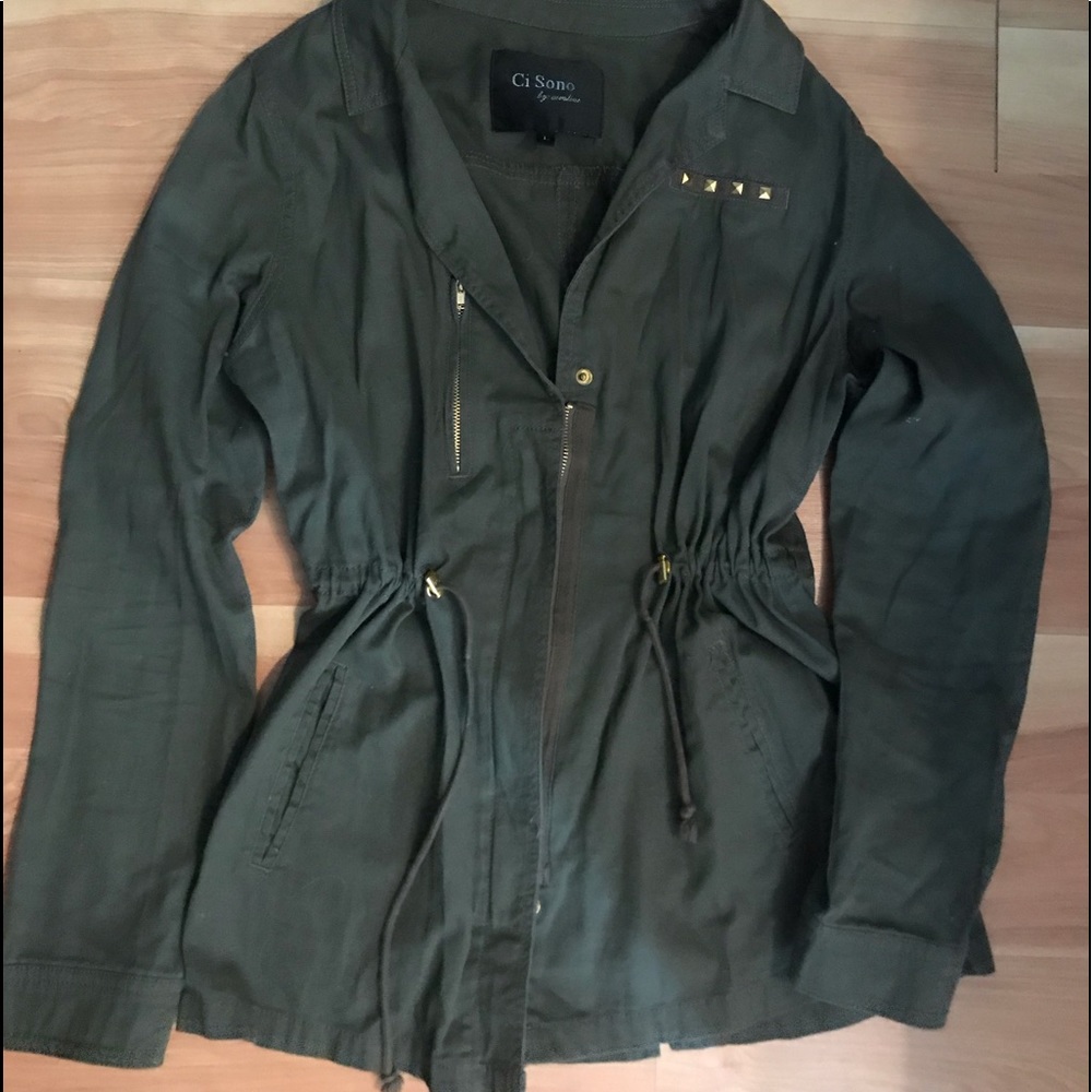 Zip up blazer